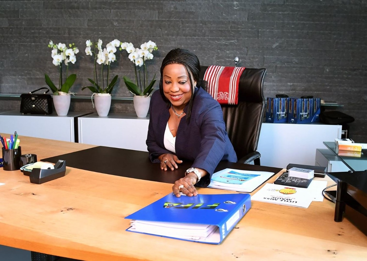Fatma Samoura indique avoir toujours préféré se dire : “Je suis là parce que je suis compétente et parce que j’ai quelque chose à apporter”. ©APO-OPA