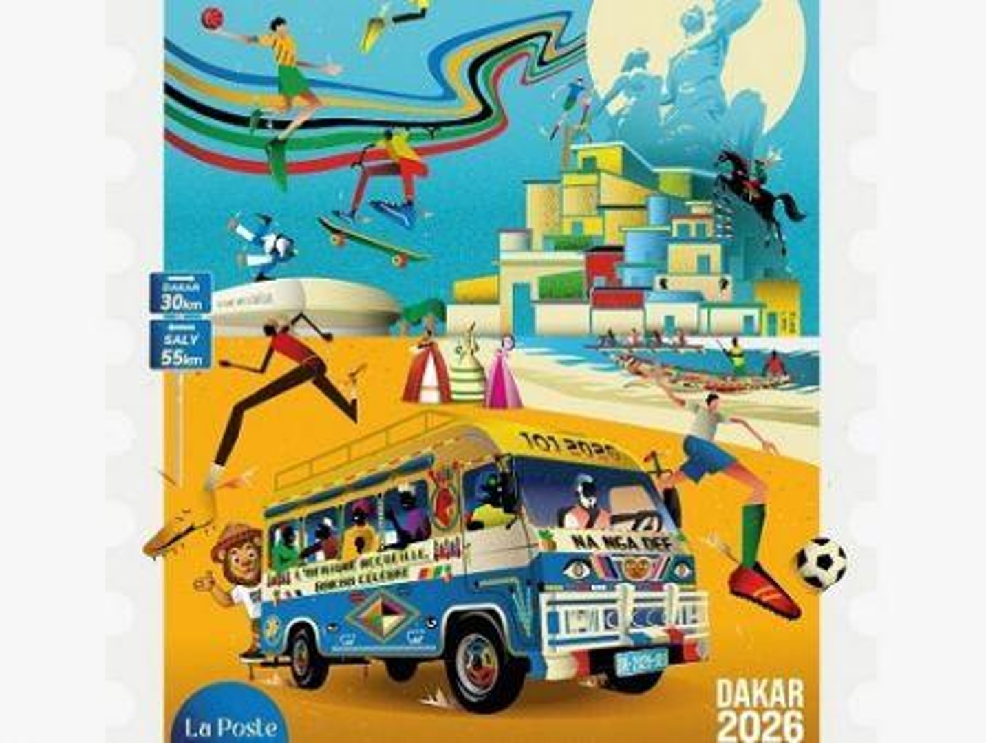 Cette affiche des JOJ de Dakar 2026 n'est pas une affiche promotionnelle, c'est une oeuvre qui dit beaucoup de l'esprit avec lequel le Sénégal aborde ces premiers JOJ en terre africaine. 